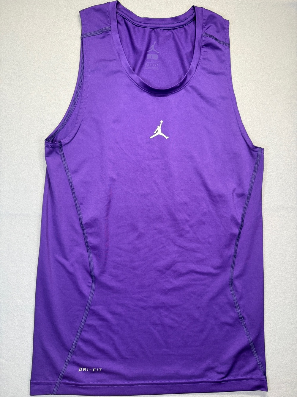 Jordan Women’s Purple Dri-FIT Sleeveless Training Tank (L) # 0130
